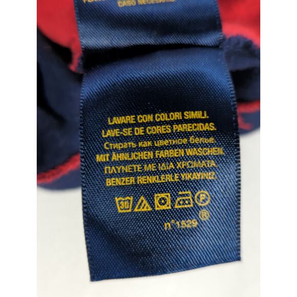 Polo Ralph Lauren Boys/Teens L (14‑16) Crest Logo T‑Shirt Red Navy Sleeve - Picture 14 of 15